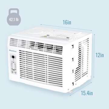 Compact Keystone 5,000 BTU AC with Remote Control
