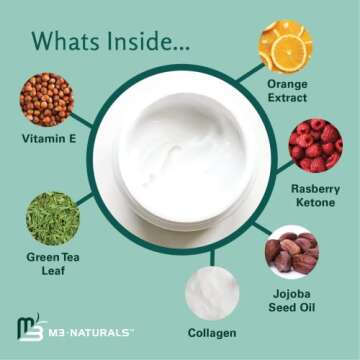 Stretch Mark Cream Infused with Collagen & Stem Cell Maternity Skincare Oil Removes Stretch Mark Prevention & Scar Remover Lotion Green Tea Extract & Raspberry Ketones by M3 Naturals