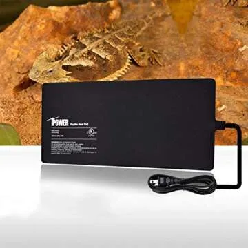 iPower 8 by 12-Inch Reptile Heat Mat Under Tank Heater Terrarium Heating Pad Ideal for Spider Snake ...