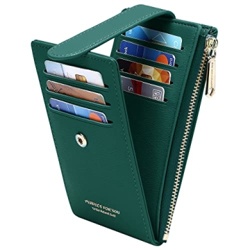 Badiya RFID Card Holder Wallet for Women - Slim, Secure & Stylish