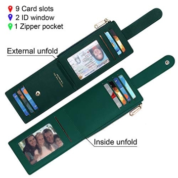 Badiya RFID Card Holder Wallet Slim Secure Stylish