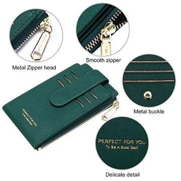 Badiya RFID Card Holder Wallet Slim Secure Stylish