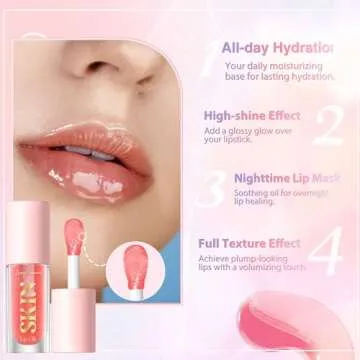 LANGMANNI Lip Oil - Hydrating Strawberry Lip Balm