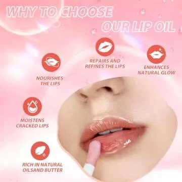 LANGMANNI Lip Oil - Hydrating Strawberry Lip Balm