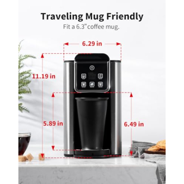 KIDISLE Hot & Iced Coffee Maker with Reusable Filter