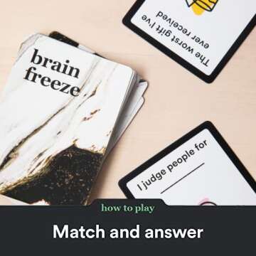 Brain Freeze After Dark Party Game - The Hilarious Speak-Before-You-Think Card Game for Friends, Family, College Students, Fun Parties and Board Games Night with Your Group