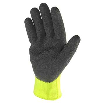Men's Heavyweight Knit Hi-Viz Cold Weather Work Gloves - Durable Protection