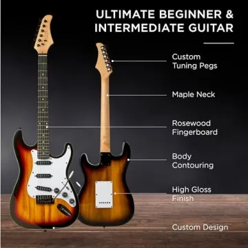 Beginner Electric Guitar Starter Kit - 39in Full Size