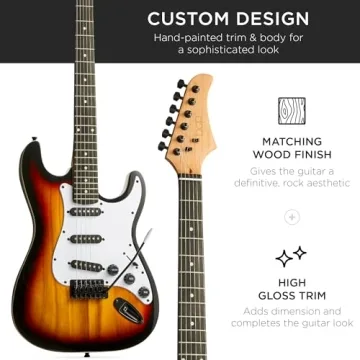 Beginner Electric Guitar Starter Kit - 39in Full Size