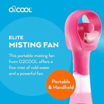 O2COOL Elite Handheld Water Misting Fans – Enhance Your Summer Outdoors!