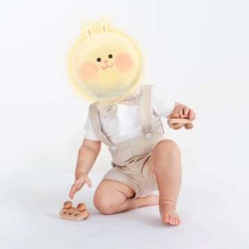 bilison Baby Boy Clothes Gentleman Bowtie Romper and Overalls Suspenders Pants Wedding Tuxedo Outfits(beige,0-6m)