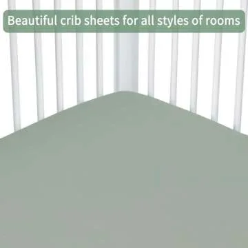 GUNTAIL Baby Crib Sheets Soft Microfiber Baby Sheet 2-Pack