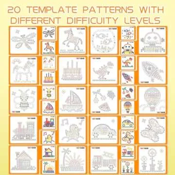 GLEEHAPY Learning Resources Educational STEM Toy,Mosaic Magnetic Puzzle,300 Foam Building Blocks with 20 Patterns,Math Counting Activities, Montessori Sensory Art Kit Gift for Boy Girl Kids 4 5 6 7+