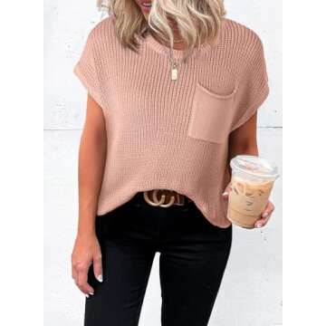 Stylish Dokotoo Women’s Cap Sleeve Tunic Tops - Casual Comfort in Soft Fabric