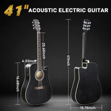 Ktaxon Acoustic Electric Guitar Kit with Amp & Accessories