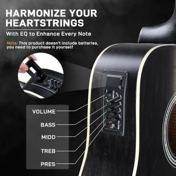 Ktaxon Acoustic Electric Guitar Kit with Amp & Accessories