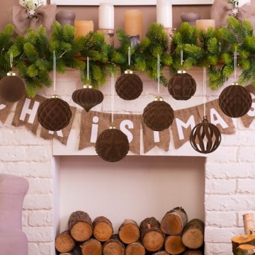 Elegant 30pcs Velvet Christmas Ball Ornaments Set