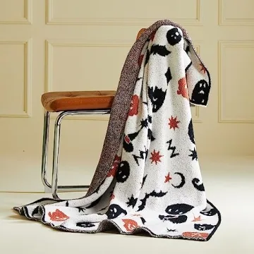 Fuzzy Halloween Throw Blanket for Cozy Celebrations