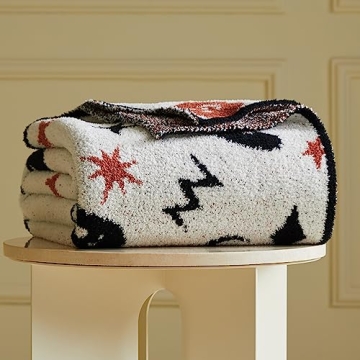 Fuzzy Halloween Throw Blanket for Cozy Celebrations