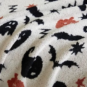 Fuzzy Halloween Throw Blanket for Cozy Celebrations