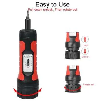 wanlvkang Precision Torque Screwdriver Set 10-65 Inch Pounds