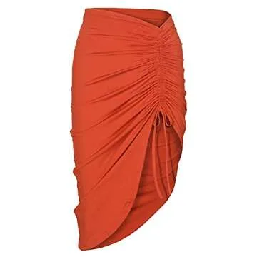 Stylish PRIMODA Drawstring Maxi Skirt for Trendy Women