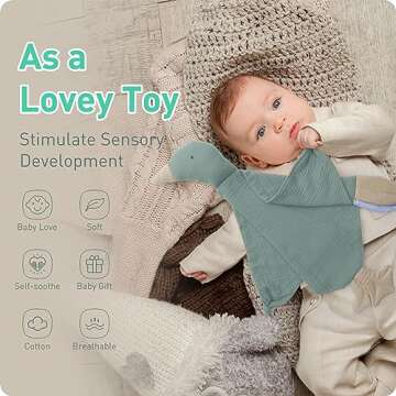 Knirose Muslin Cotton Goose Loveys for Comfortable Sleep & Play