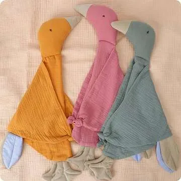 Knirose Muslin Cotton Goose Loveys for Comfortable Sleep & Play