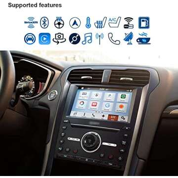 Bestycar Complete SYNC 2 to SYNC 3 Upgrade Kit fits for Ford Lincoln 8 Inch Capacitive Touchscreen SYNC 3 APIM Module USB Interface Module w/Carplay SYNC 3.4 21020 Software Version NA 220 MAP