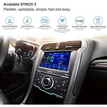 Bestycar Complete SYNC 2 to SYNC 3 Upgrade Kit fits for Ford Lincoln 8 Inch Capacitive Touchscreen SYNC 3 APIM Module USB Interface Module w/Carplay SYNC 3.4 21020 Software Version NA 220 MAP