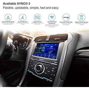 Bestycar Complete SYNC 2 to SYNC 3 Upgrade Kit fits for Ford Lincoln 8 Inch Capacitive Touchscreen SYNC 3 APIM Module USB Interface Module w/Carplay SYNC 3.4 21020 Software Version NA 220 MAP
