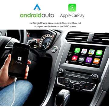 Bestycar Complete SYNC 2 to SYNC 3 Upgrade Kit fits for Ford Lincoln 8 Inch Capacitive Touchscreen SYNC 3 APIM Module USB Interface Module w/Carplay SYNC 3.4 21020 Software Version NA 220 MAP