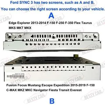 Bestycar Complete SYNC 2 to SYNC 3 Upgrade Kit fits for Ford Lincoln 8 Inch Capacitive Touchscreen SYNC 3 APIM Module USB Interface Module w/Carplay SYNC 3.4 21020 Software Version NA 220 MAP
