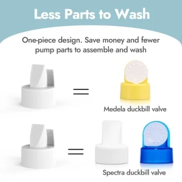 Papablic Duckbill Valves for Breast Pumps - 6 Count