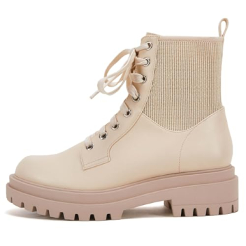 VETASTE Women's Stylish Chunky Block Heel Ankle Boots