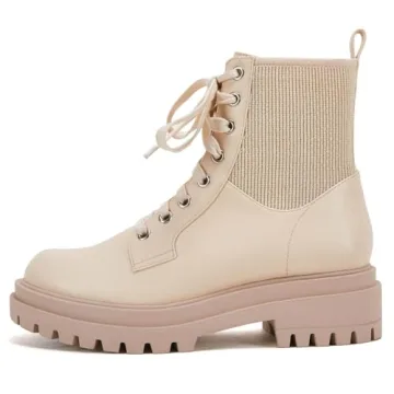 VETASTE Women's Stylish Chunky Block Heel Ankle Boots