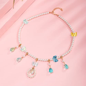 DanLingJewelry 100Pcs Bow Glass Beads for Jewelry Making