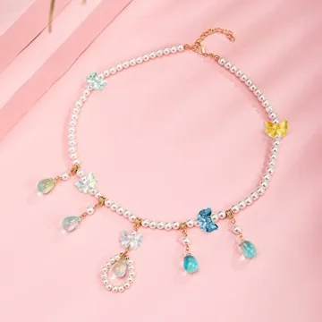 DanLingJewelry 100Pcs Bow Glass Beads for Jewelry Making