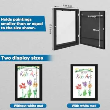 TolleSonne 8 Pack Kids Artwork Frames for Creative Displays