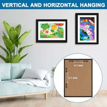 TolleSonne 8 Pack Kids Artwork Frames for Creative Displays