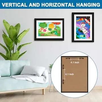 TolleSonne 8 Pack Kids Artwork Frames for Creative Displays