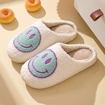 Smile Face Slippers for Happy Feet and Warm Comfort