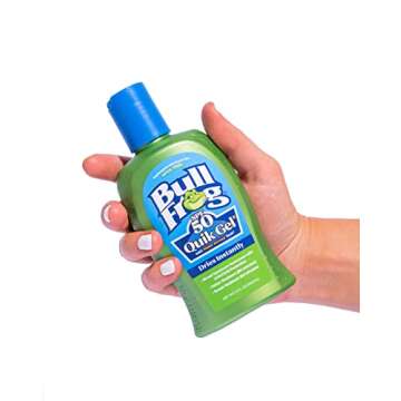 Bullfrog Quik Gel Sunscreen SPF 50 | Oxybenzone & Octinoxate Free | Broad Spectrum Moisturizing UVA/UVB, 5oz, 2 pack