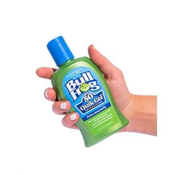 Bullfrog Quik Gel Sunscreen SPF 50 | Oxybenzone & Octinoxate Free | Broad Spectrum Moisturizing UVA/UVB, 5oz, 2 pack