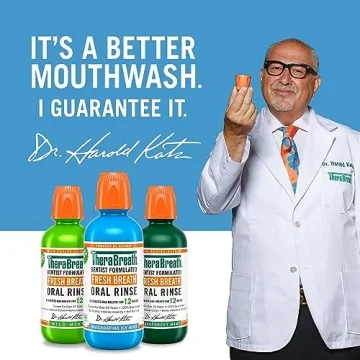 TheraBreath Fresh Breath Mouthwash Alcohol-Free Icy Mint