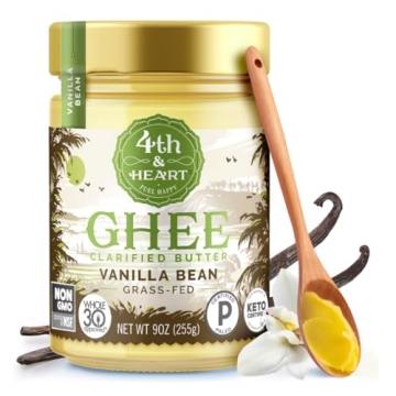 4th & Heart Vanilla Bean Ghee for Healthy Cooking