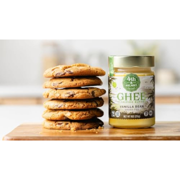 4th & Heart Vanilla Bean Ghee for Healthy Cooking