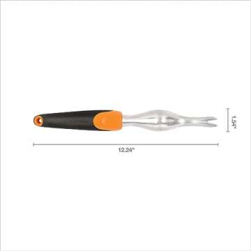 Fiskars Ergo Weeder Tool for Weeding, Heavy Duty Gardening Hand Tool with Ergonomic Handle and Hangi...