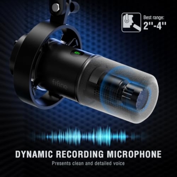 FIFINE Dynamic Microphone for Podcasts & Voice-Over