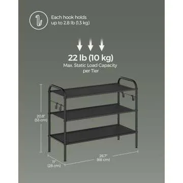 SONGMICS Adjustable Shoe Rack – Organized Style in Any Space
